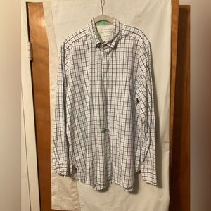 Lily Pulitzer colony Checkered dressy casual button down shirt SZ XL